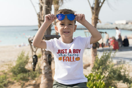 Just a boy who loves fall SVG Cut File