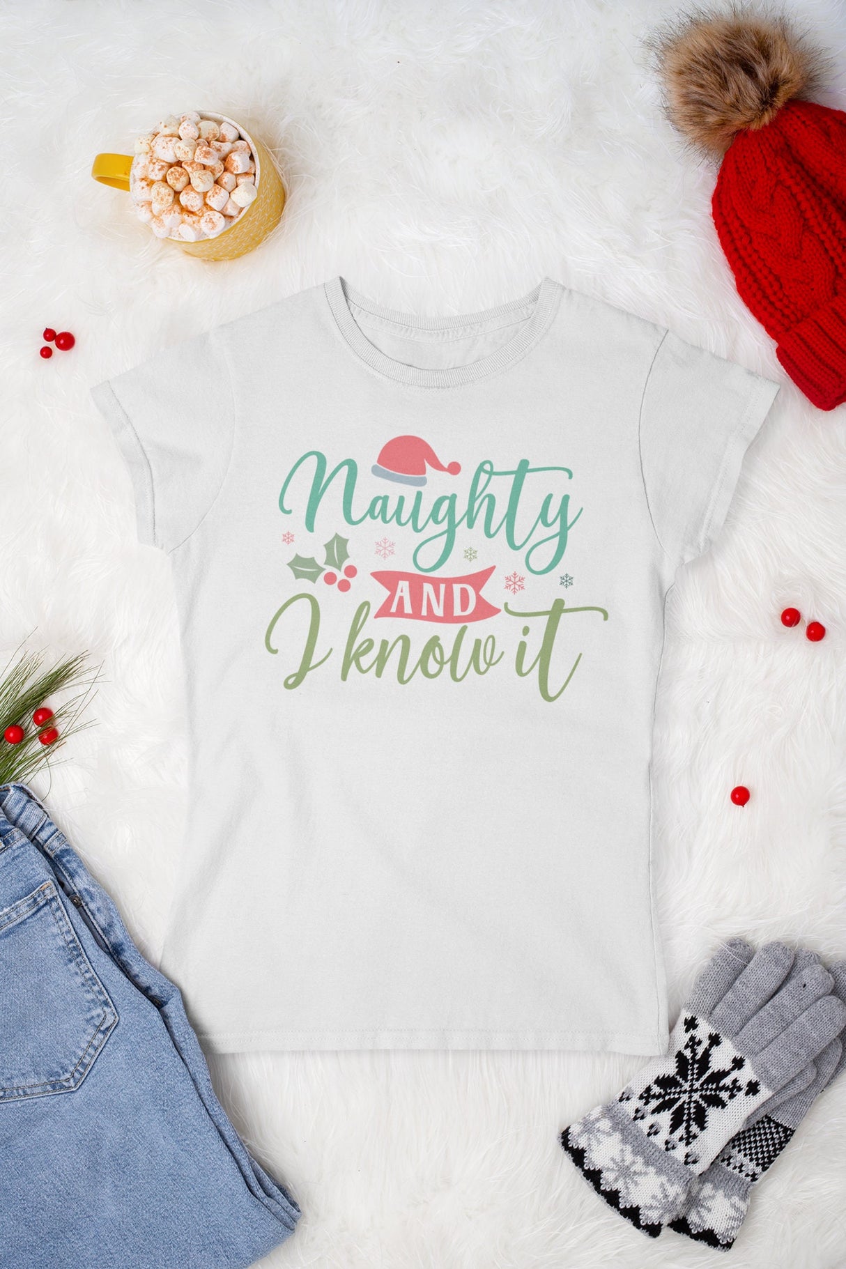 Naughty & I know it SVG Cut File