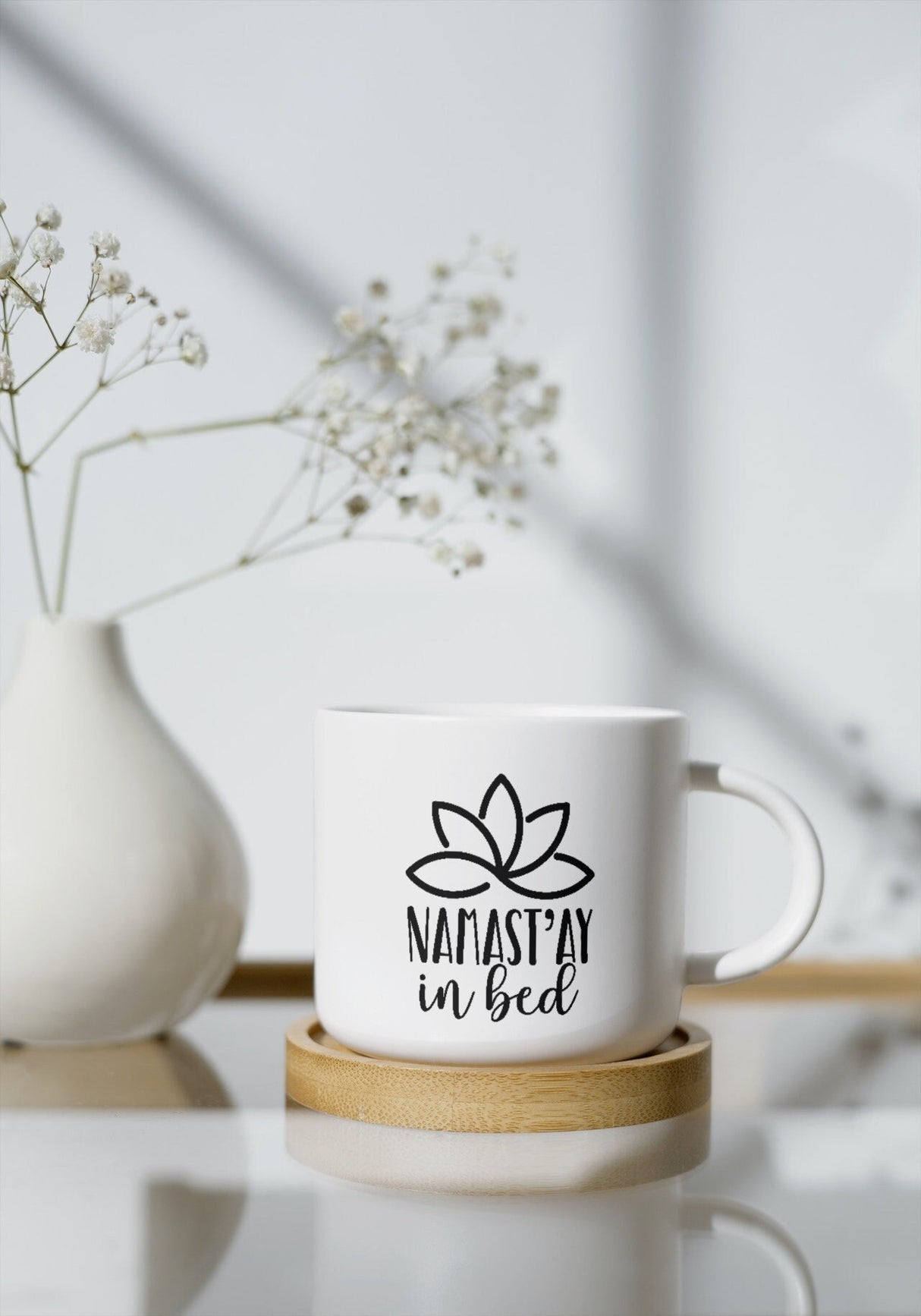 Namastay in Bed SVG Cut File