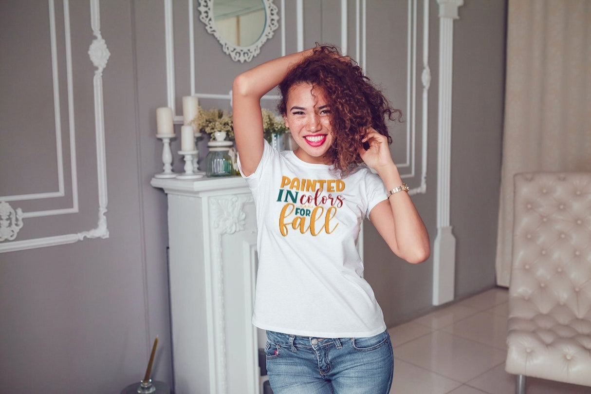 Painted in colors for fall SVG Cut File