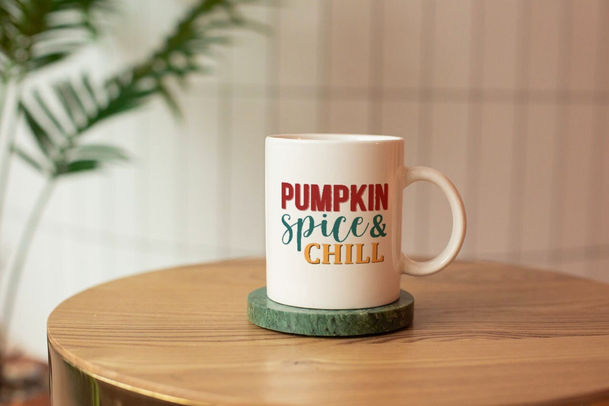 Pumpkin Spice & Chill SVG Cut File
