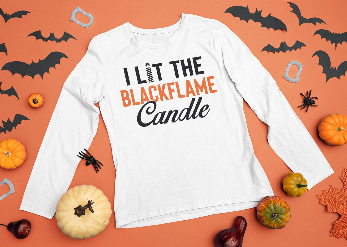 I lit the black flame candle SVG Cut File