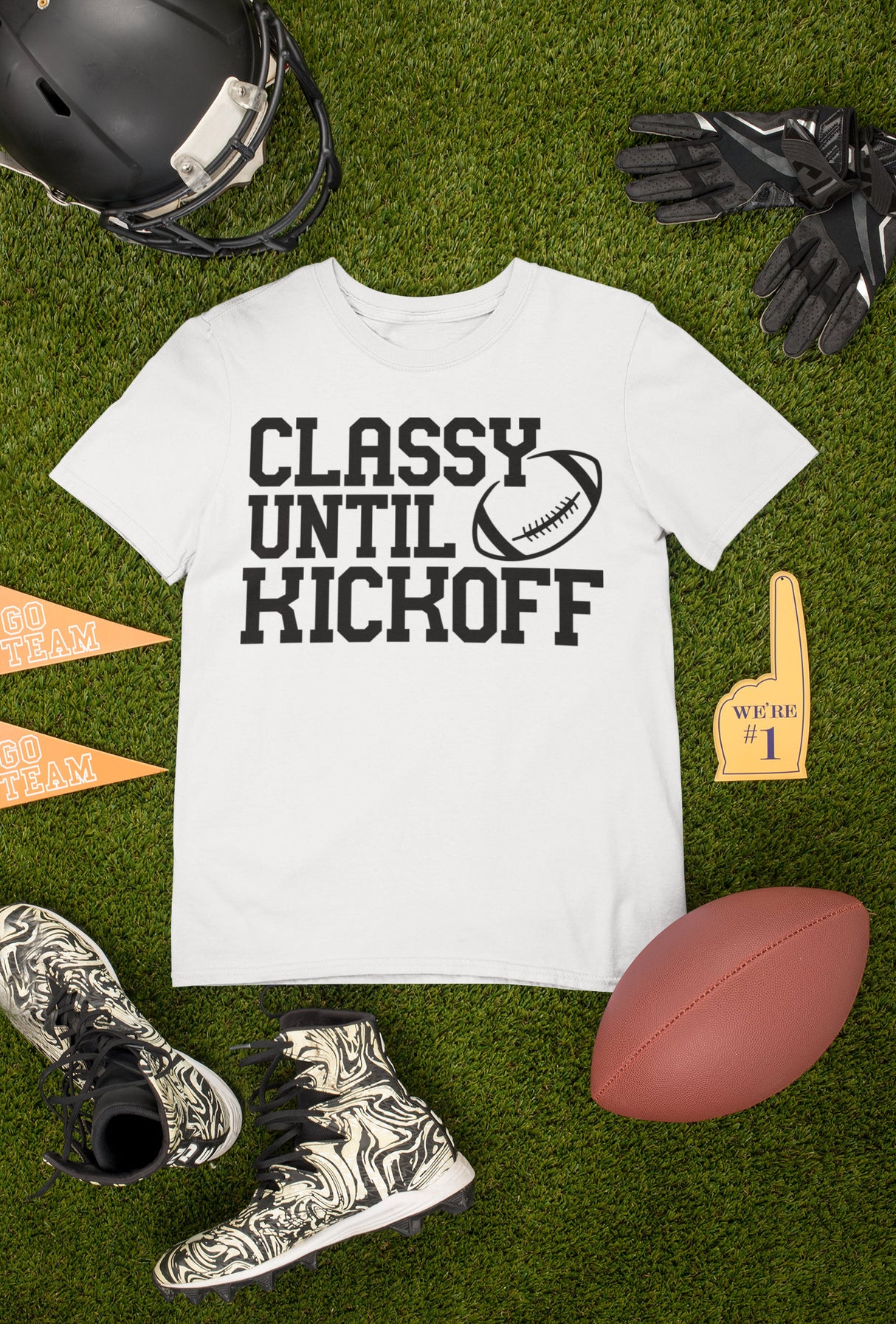 Classy until Kickoff SVG Cut File
