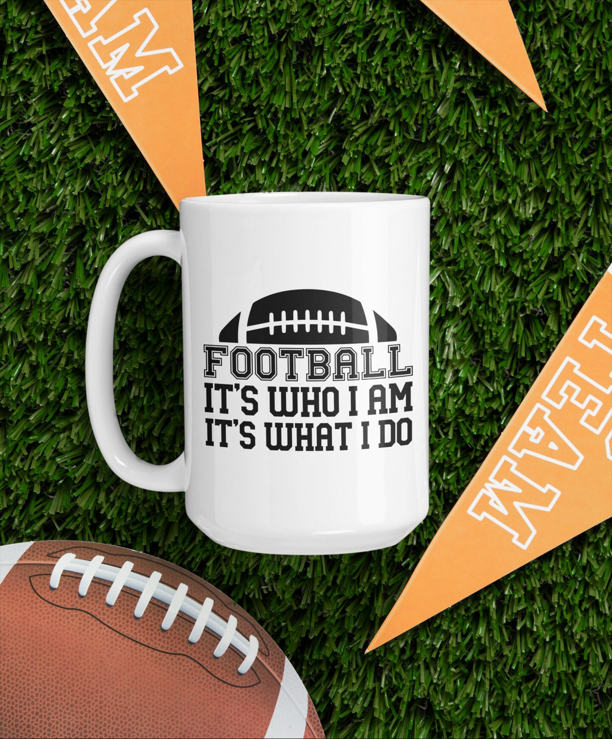 Football It's who I am It's what I do SVG Cut File