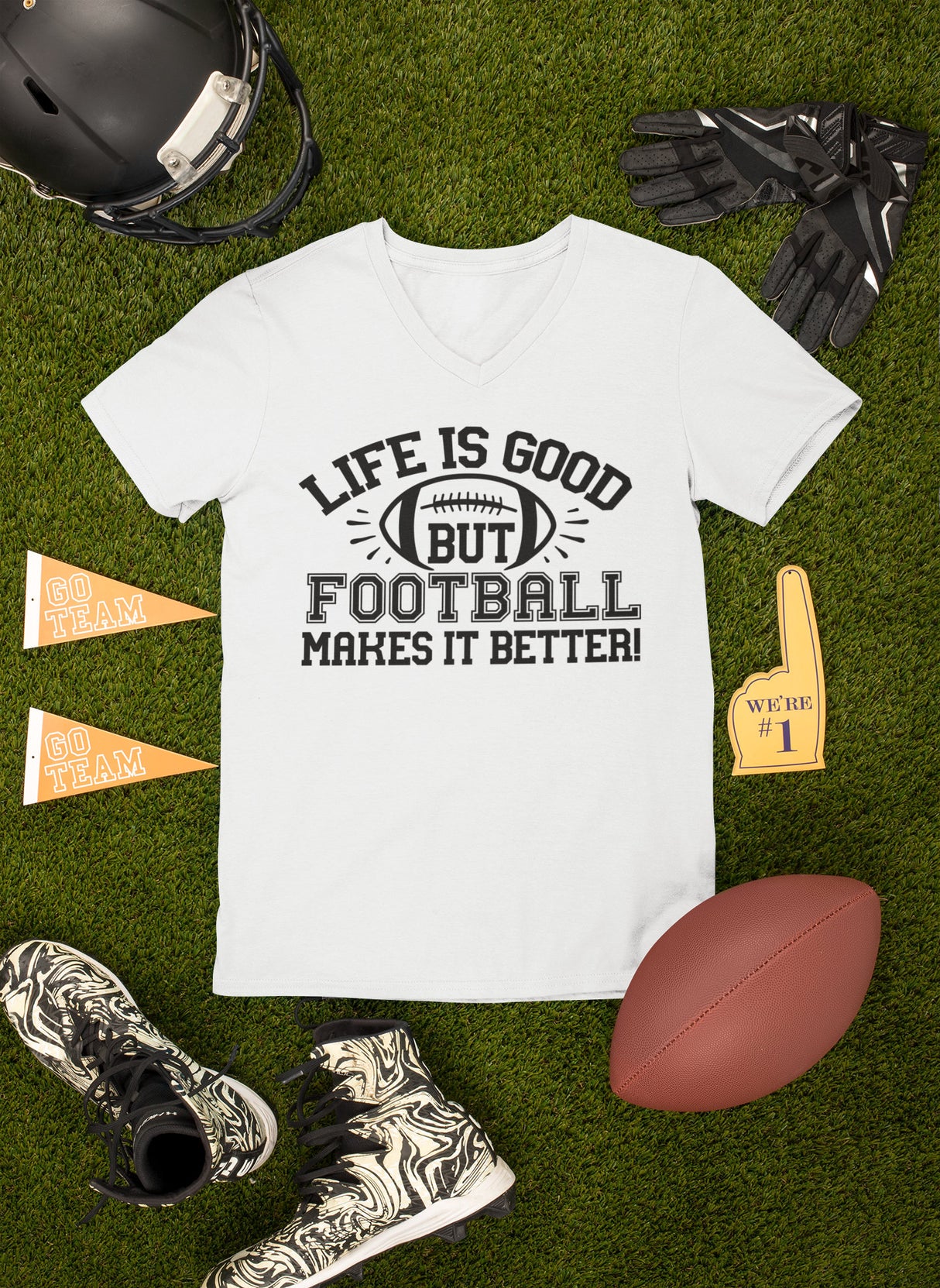Life is Good but Football makes it better! SVG Cut File