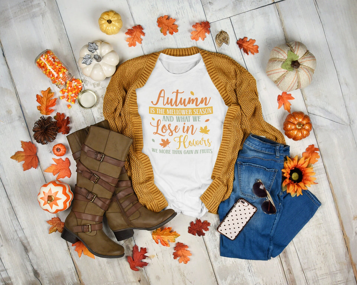 Autumn is the mellower season SVG Cut File