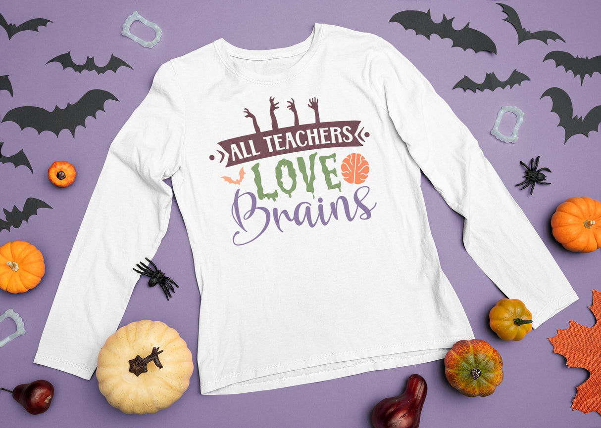 All teachers love brains SVG Cut File