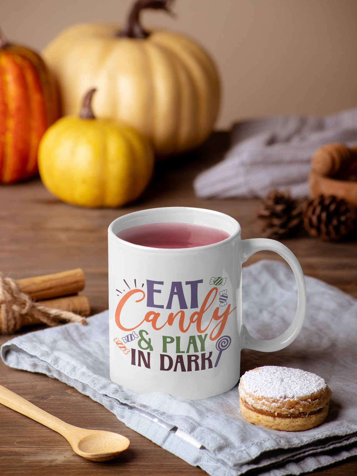 Eat candy & play in dark SVG Cut File
