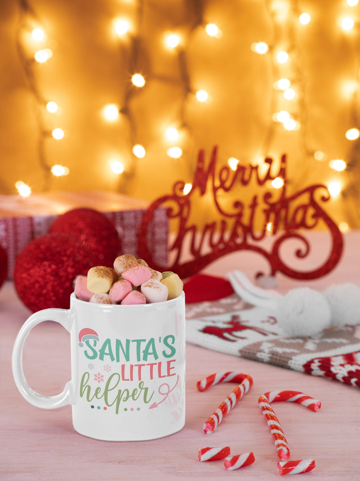 Santa's little helper SVG Cut File