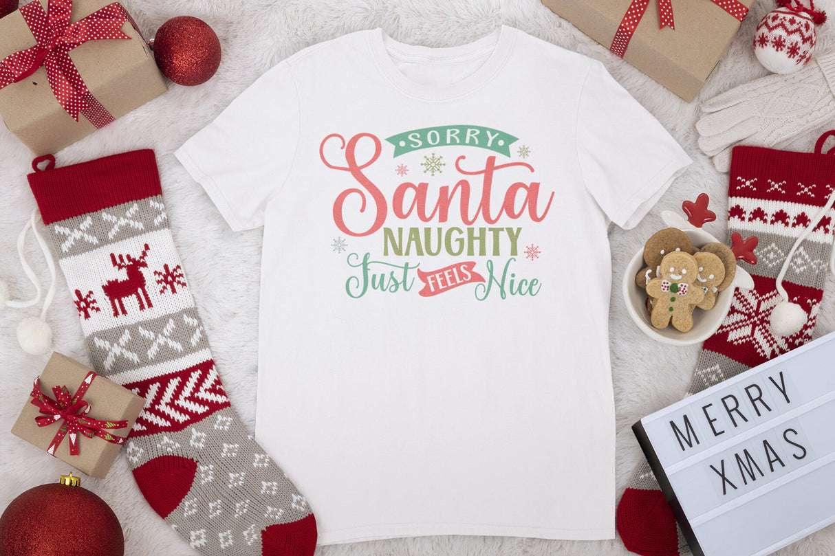 Sorry Santa, naughty just feels nice SVG Cut File