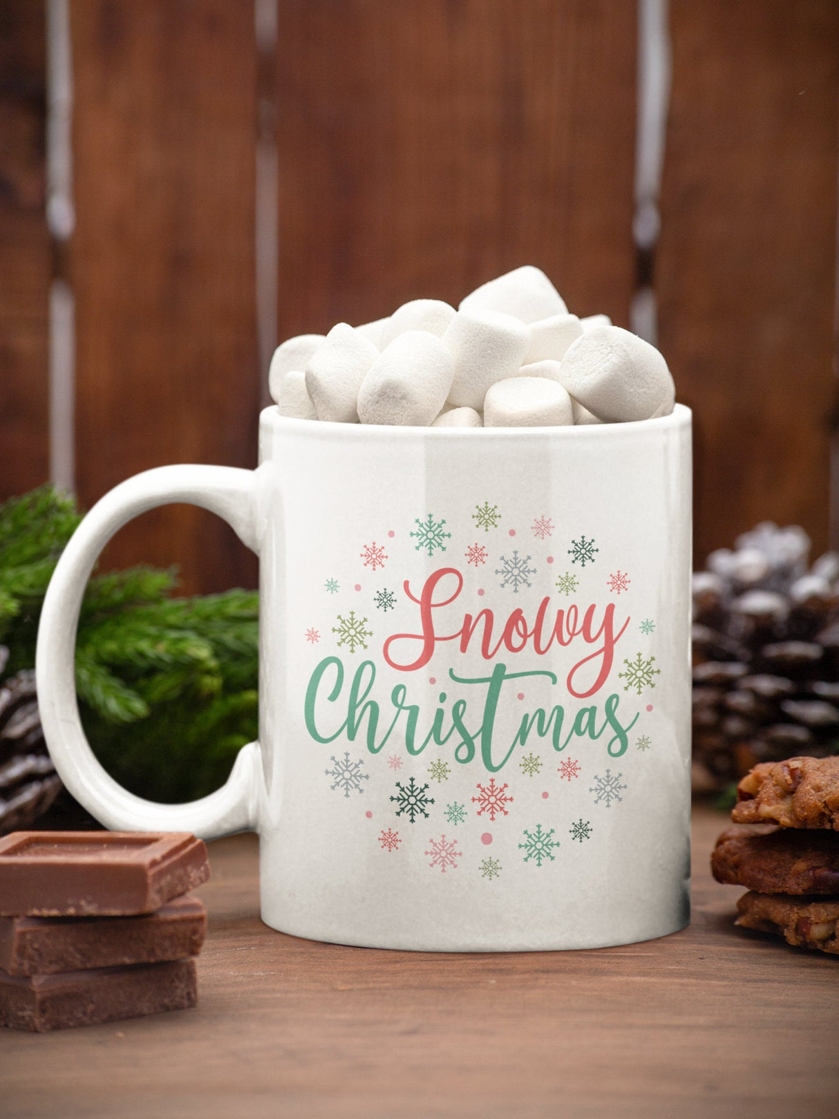 Snowy Christmas SVG Cut File