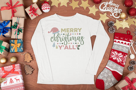 Merry Christmas Yall SVG Cut File