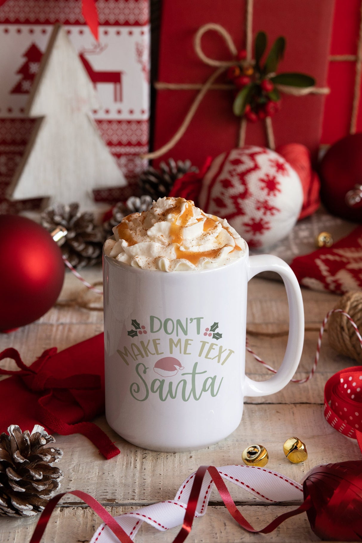 Dont Make Me Text Santa SVG Cut File