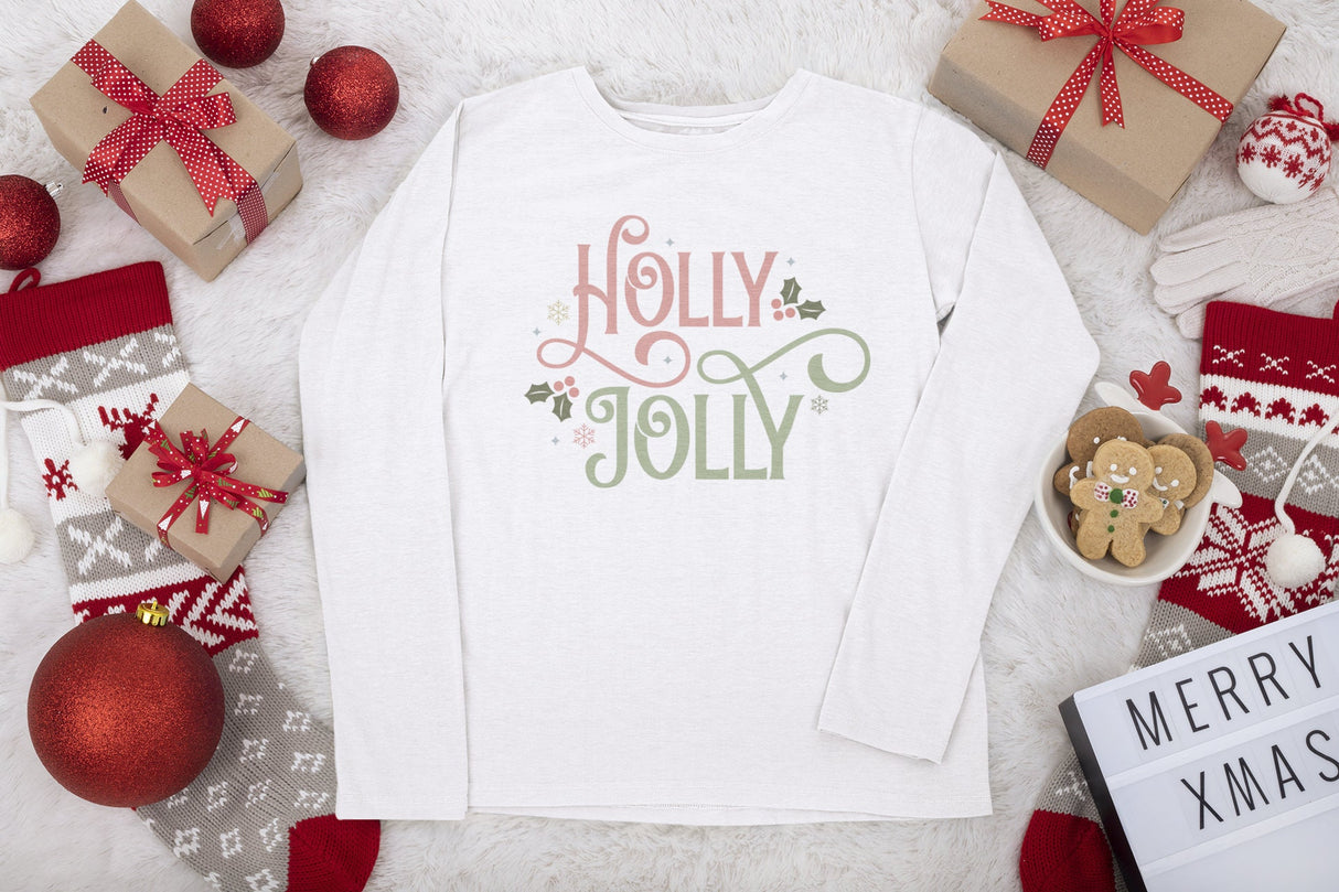 Holly Jolly SVG Cut File