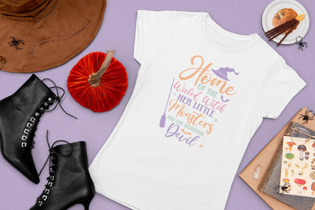 Home of the Wicked Witch, her Little Monsters and one Handsome Devil SVG Cut File