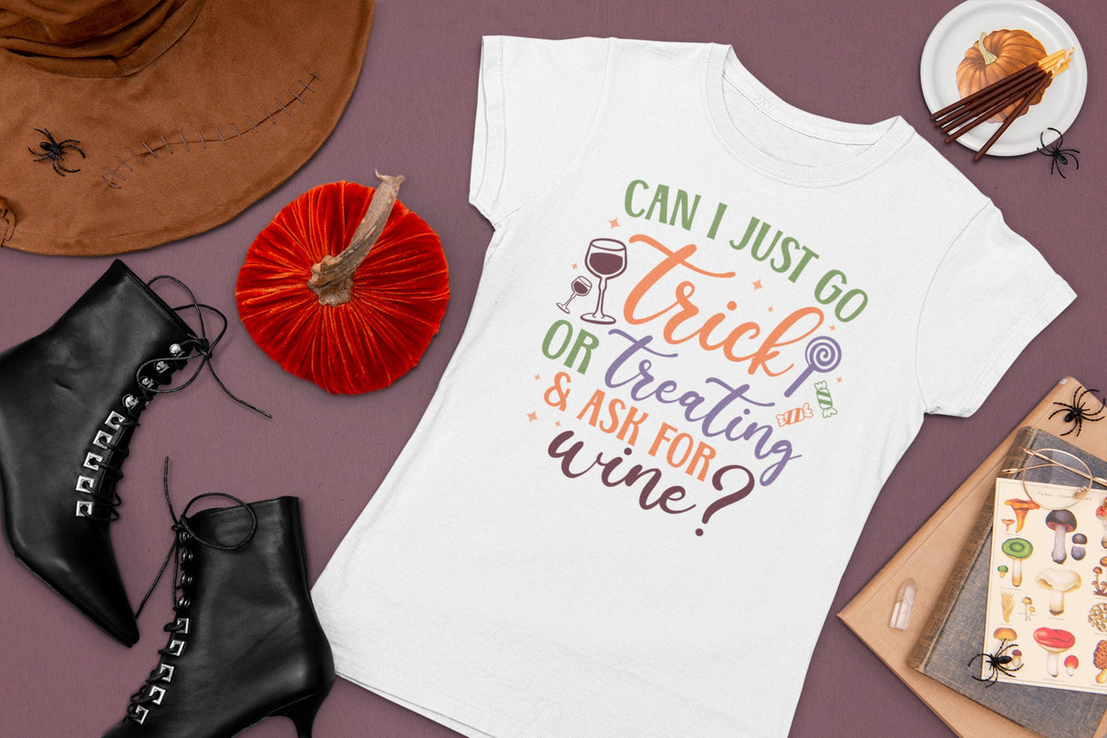 Can I just go trick or treating & ask for wine? SVG Cut File