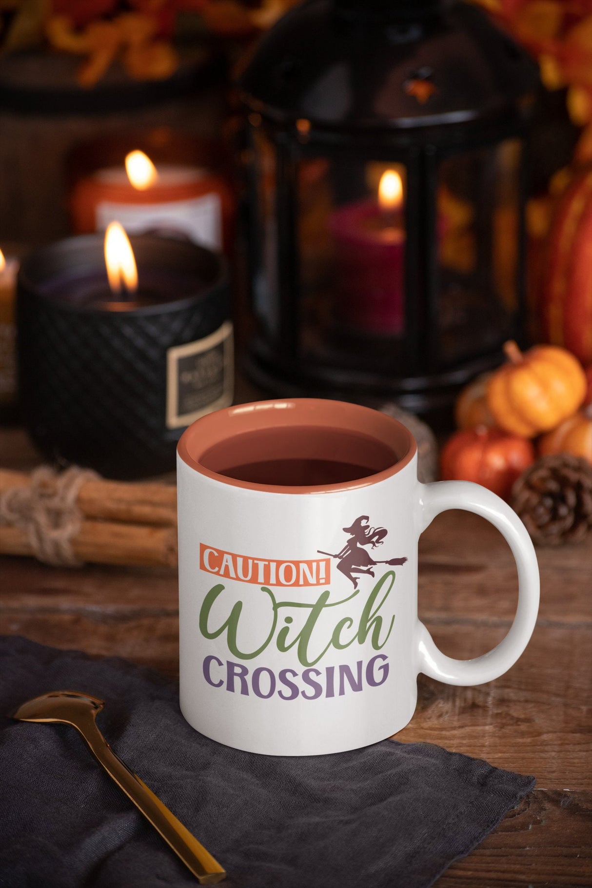 Caution! Witch Crossing SVG Cut File