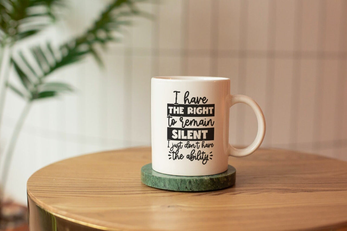 I have the right to remain silent SVG Cut File