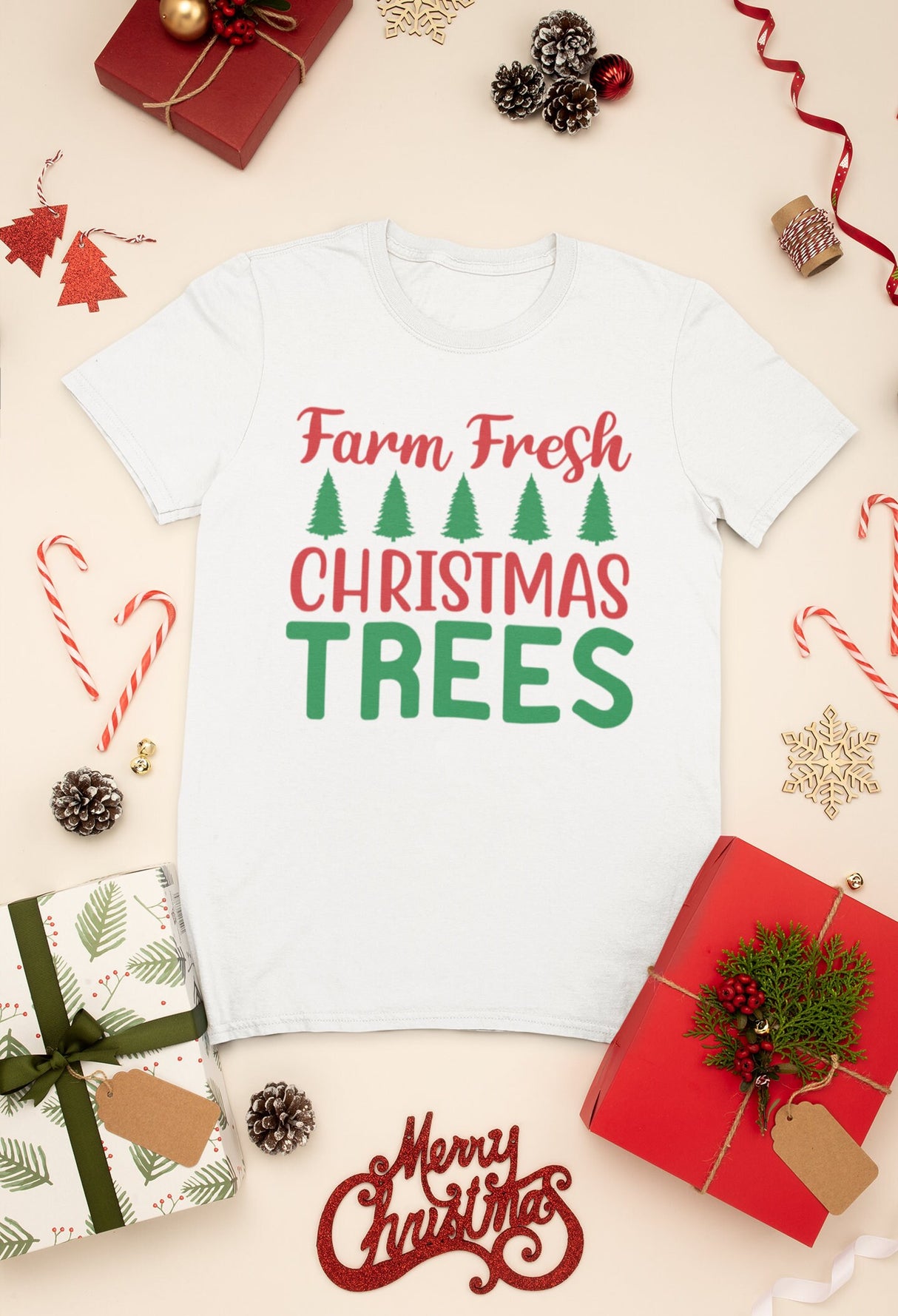Farm Fresh Christmas Trees SVG Cut File