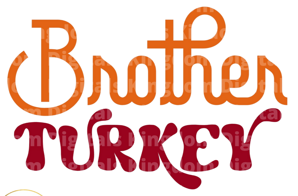 Brother Turkey SVG Cut File