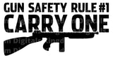 Gun Safety Rule 1 Carry One SVG Cut File