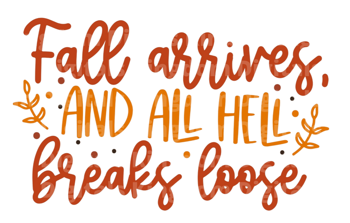 Fall arrives & all hell breaks loose. SVG Cut File