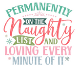 Permanently on the naughty list SVG Cut File