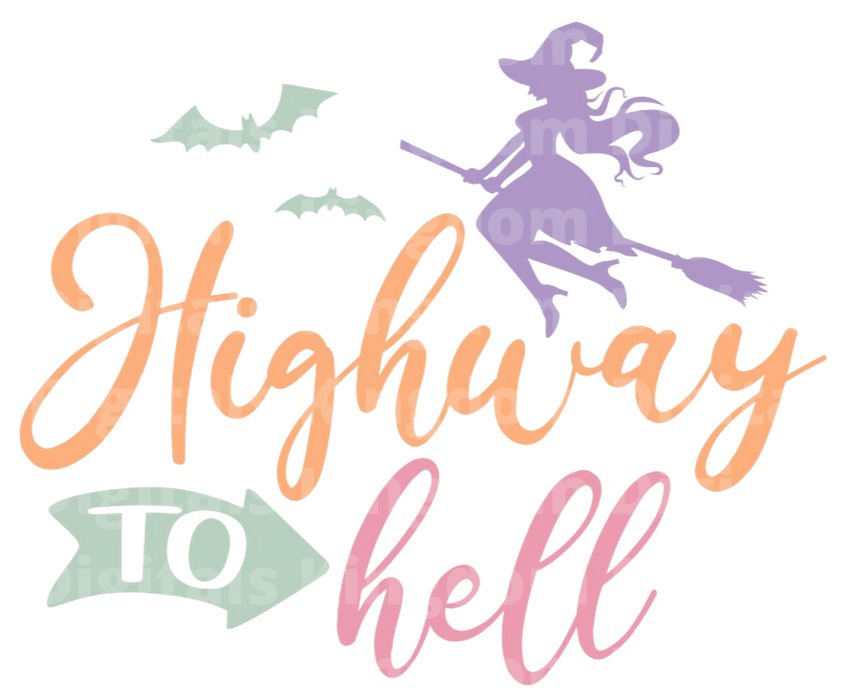 Highway to hell SVG Cut File