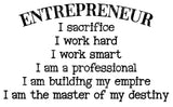 Entrepreneur I Sacrifice SVG Cut File