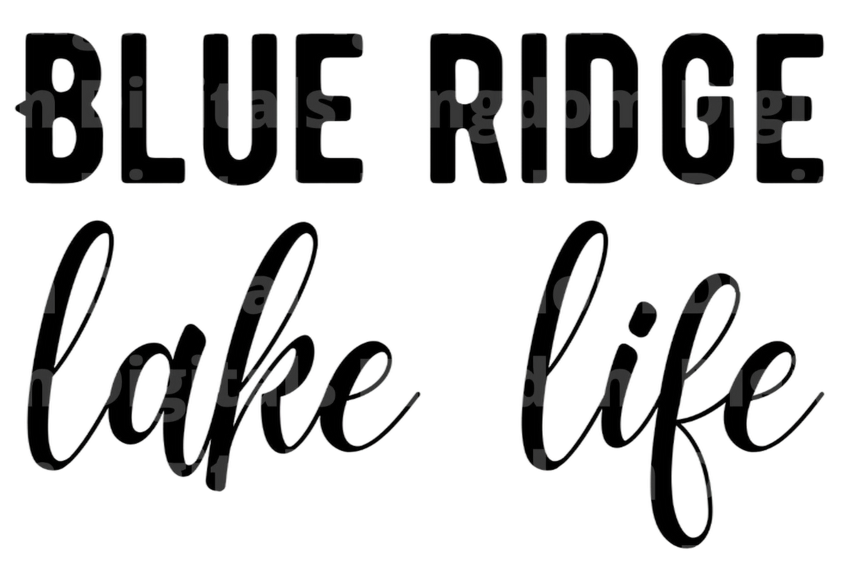 Blue Ridge Lake Life SVG Cut File