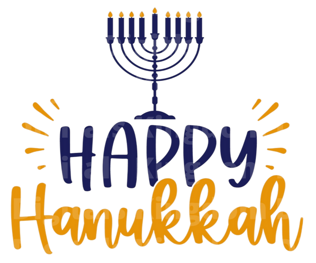 Happy Hanukkah SVG Cut File