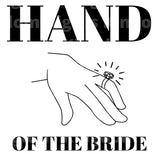 Hand of the Bride SVG Cut File