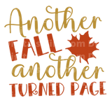 Another fall, another turned page SVG Cut File