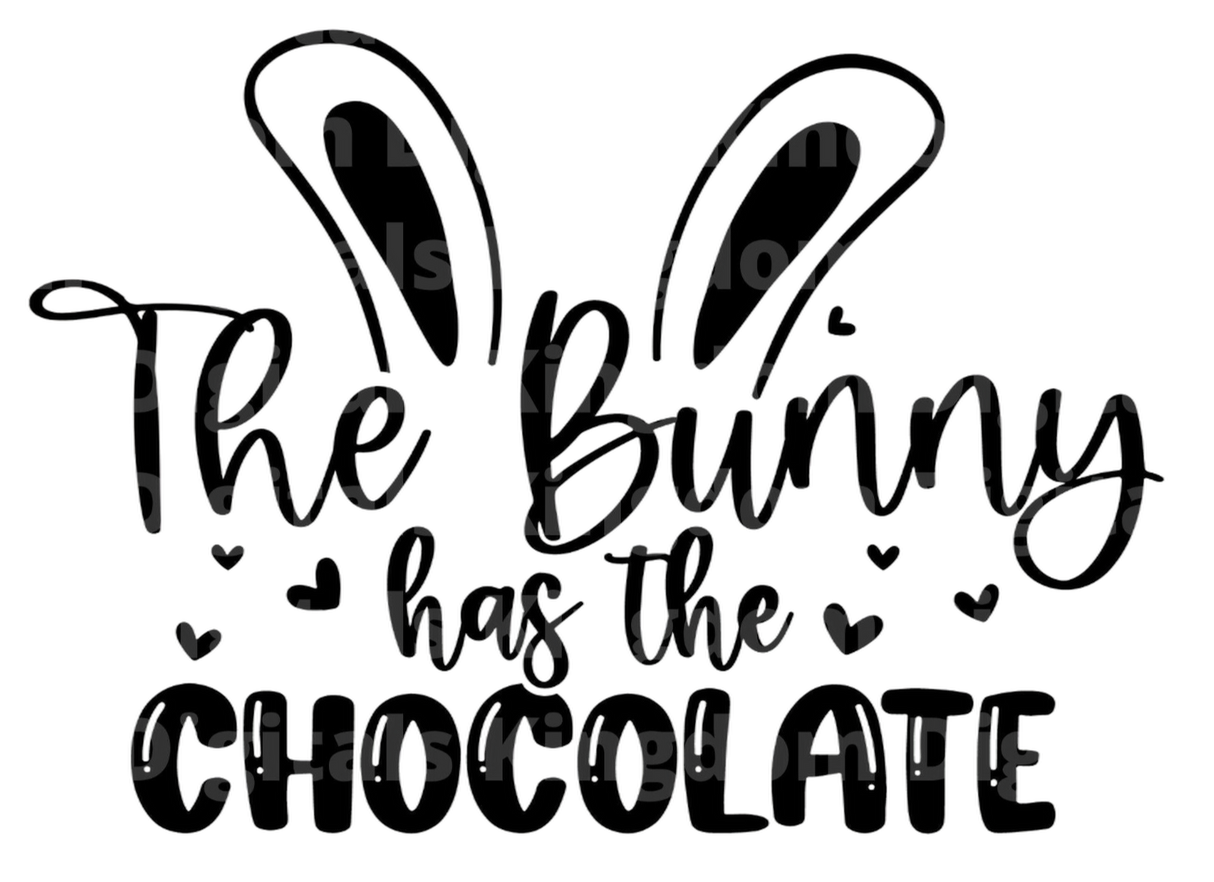 Bunny Has The Chocolate SVG Cut File