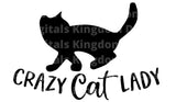 Crazy cat lady SVG Cut File