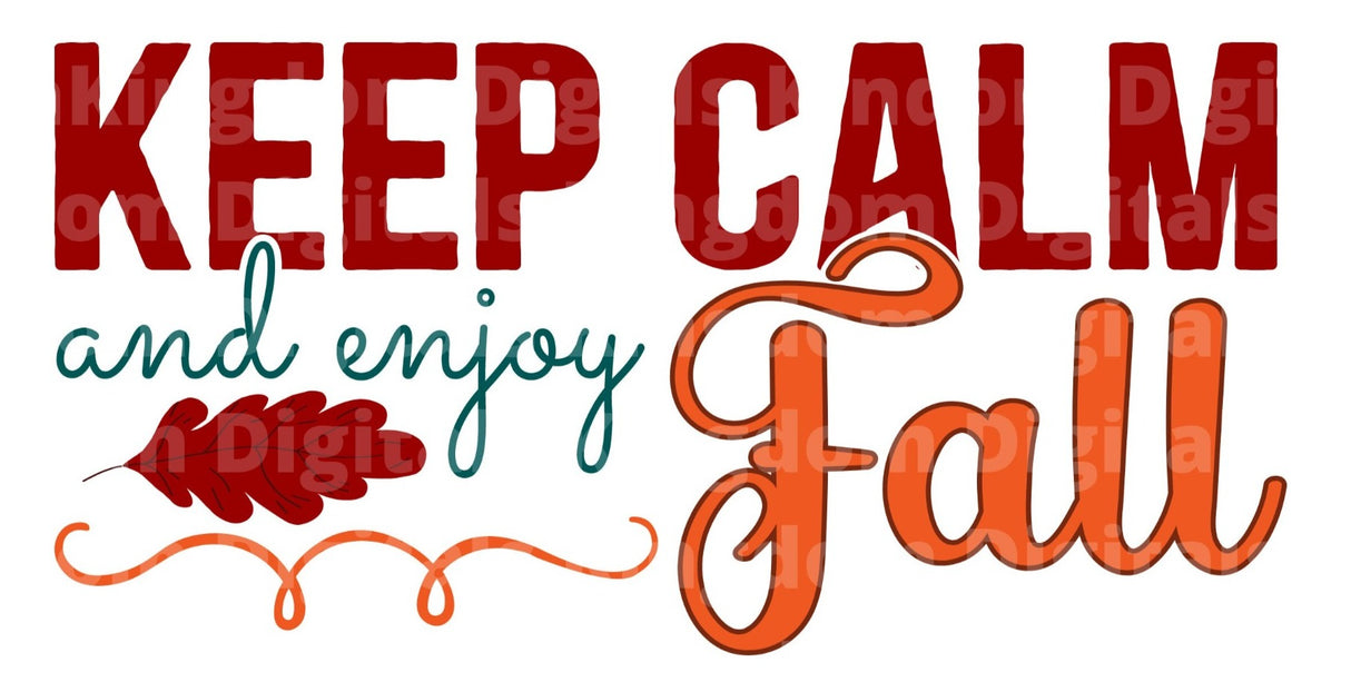 Keep calm and enjoy fall SVG Cut File