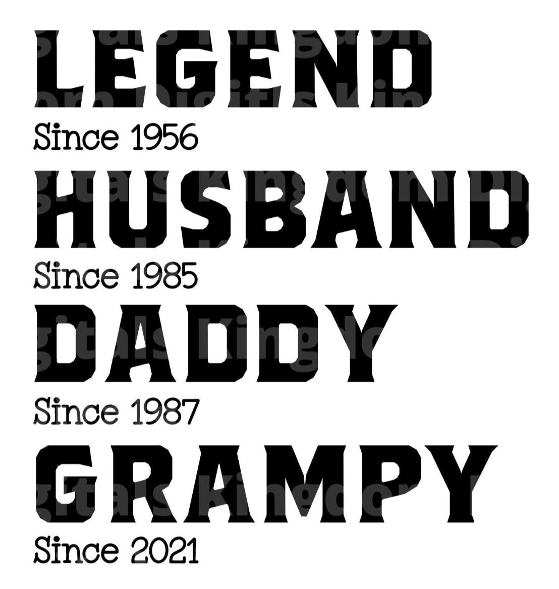 Legend Since 1956 Husband SVG Cut File