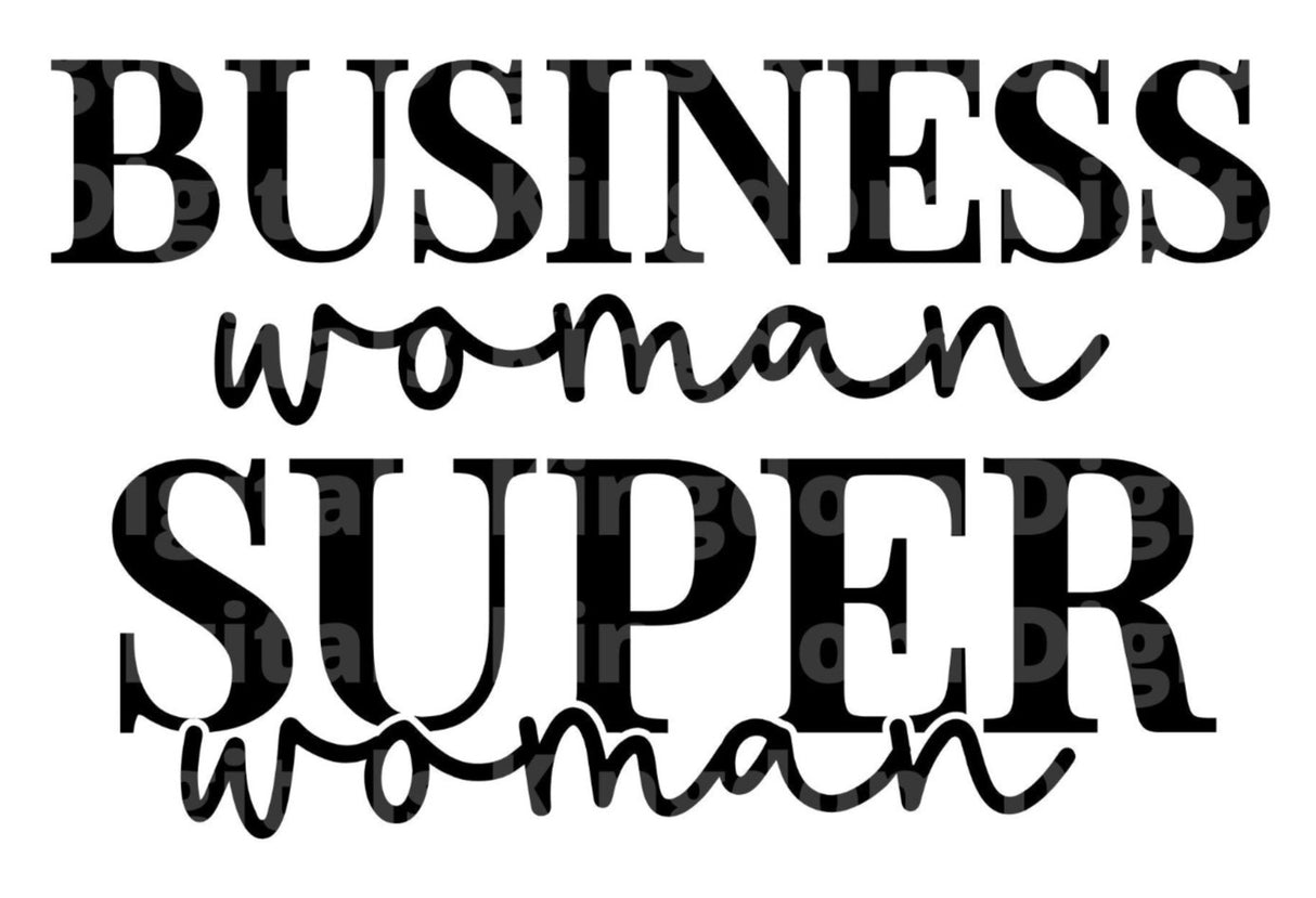 Business Woman Super Woman SVG Cut File