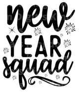 New Years Squad SVG Cut File