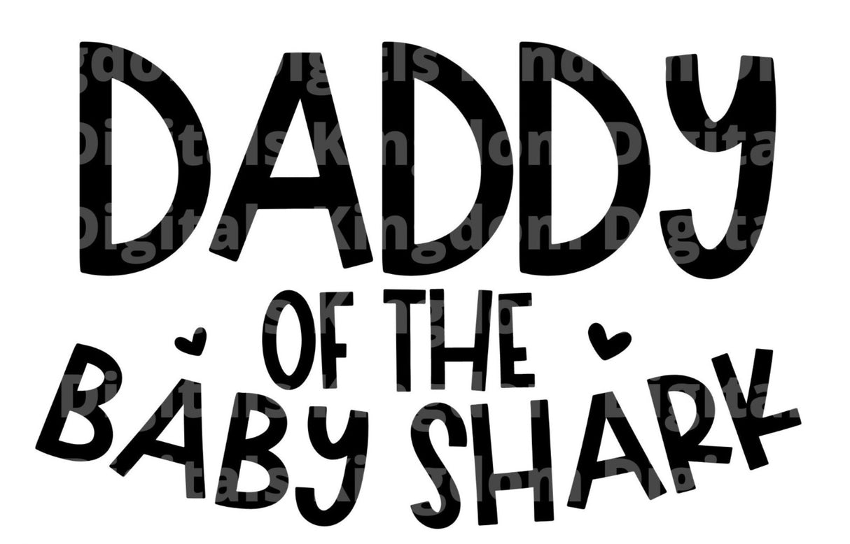 Daddy of Baby Shark SVG Cut File