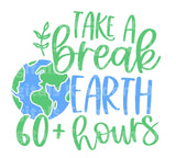 Take a Break Earth SVG Cut File