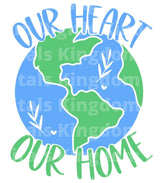 Our Heart Our Home SVG Cut File