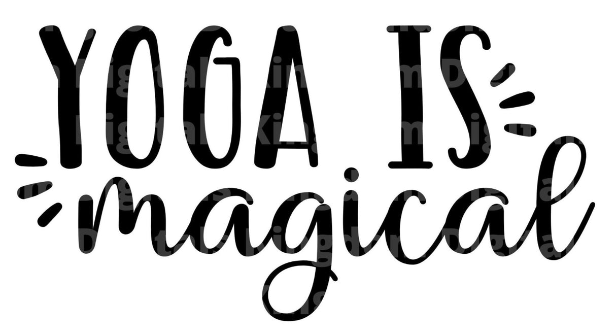 Yoga is Magical SVG Cut File