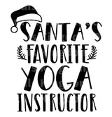 Santas Favorite Yoga Instructor SVG Cut File