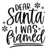 Dear Santa I Was Framed SVG Cut File
