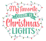 My favorite color is Christmas lights SVG Cut File