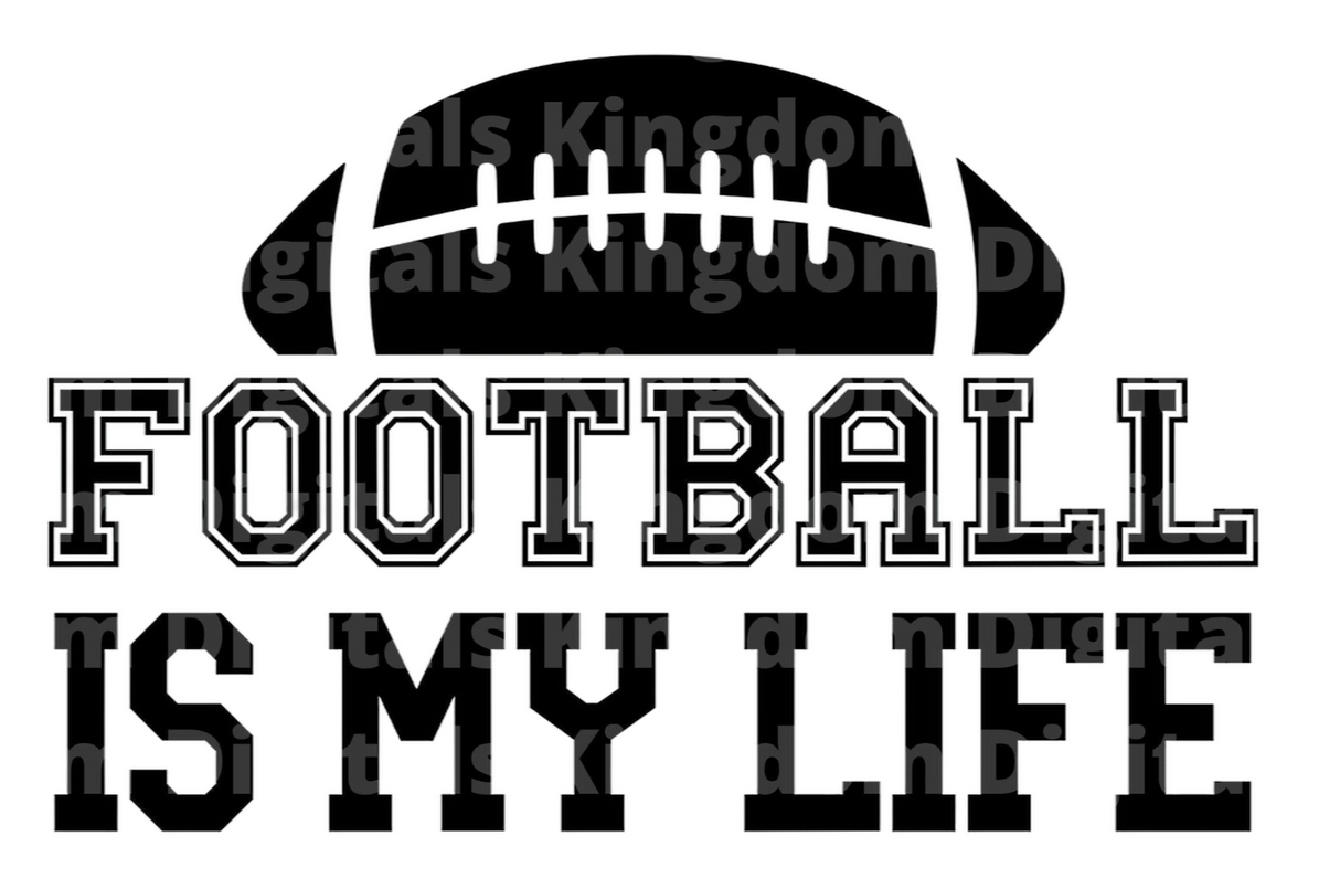 Football is my Life SVG Cut File