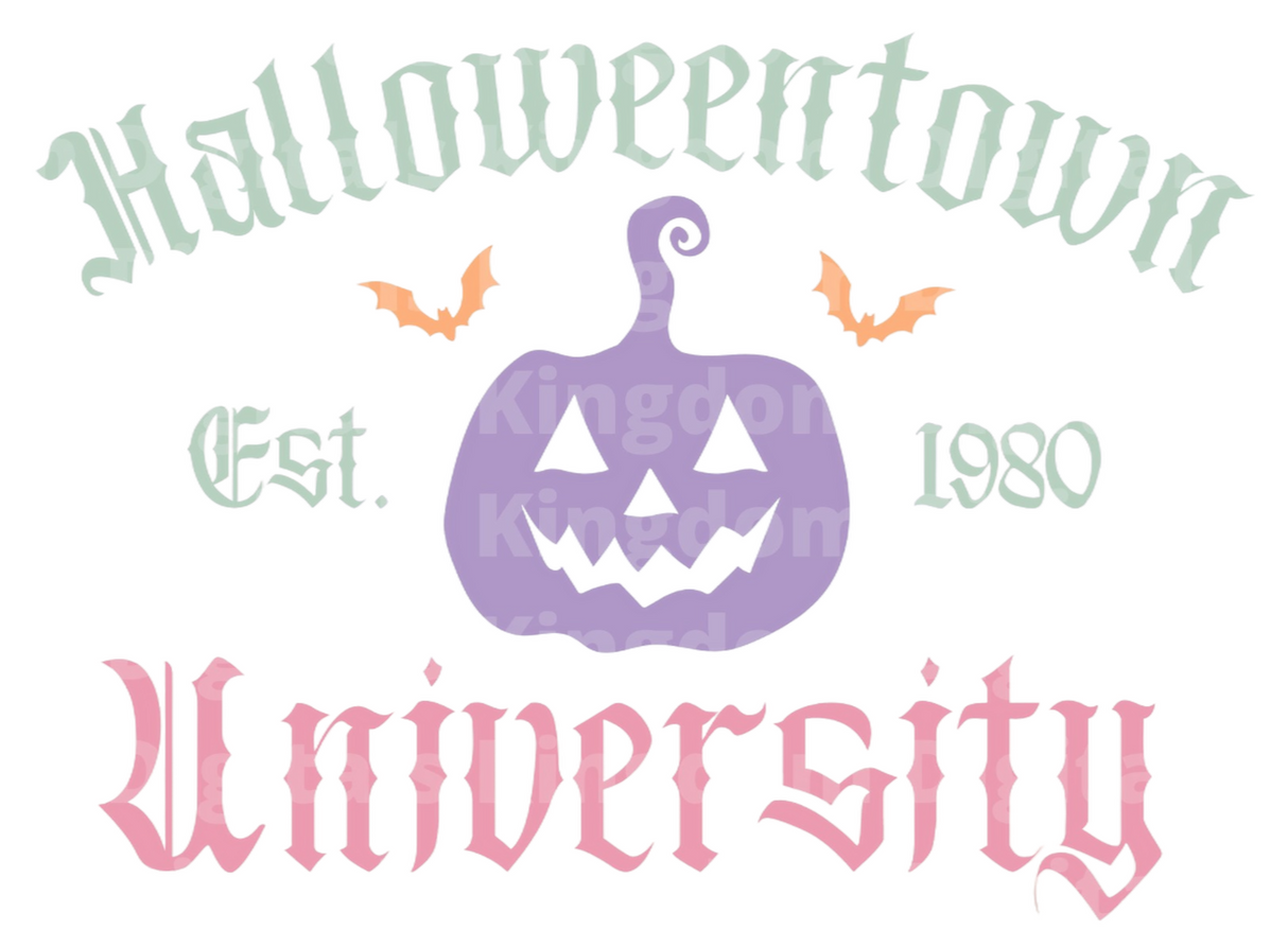 Halloween town University EST. 1980 SVG Cut File