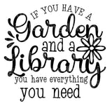 If you have a garden & a library SVG Cut File