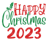 Happy Christmas 2023 SVG Cut File